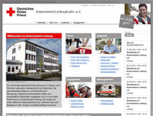 Tablet Screenshot of drk-kv-limburg.de